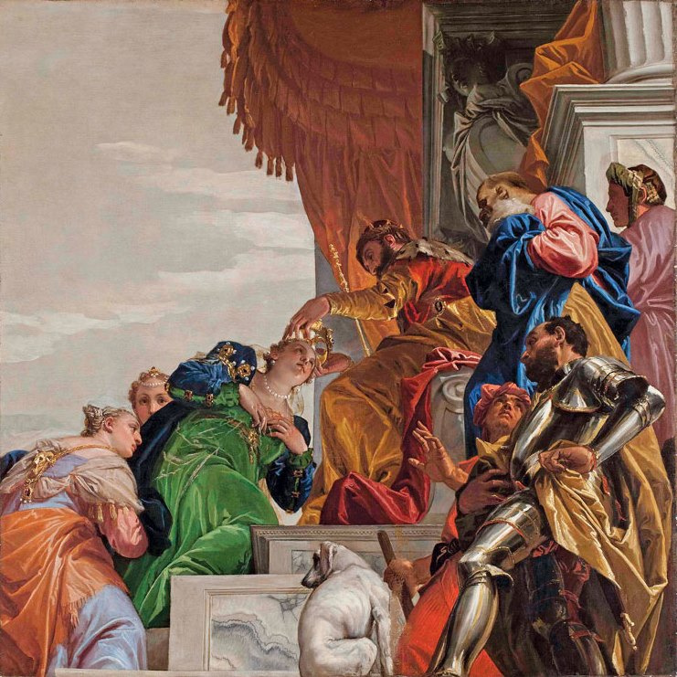Паоло Веронезе. Коронация Эсфирь. Роспись на потолке церкви Сан-Себастьяно в Венеции
