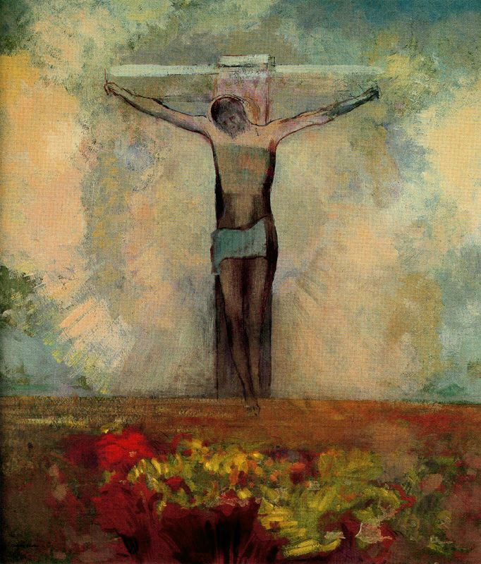 Одилон Редон. Христос на кресте