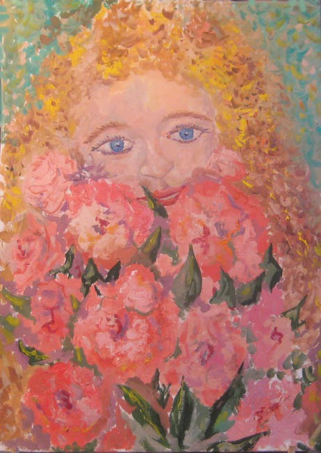 Павел Маркович Ошеров. Девочка с цветами