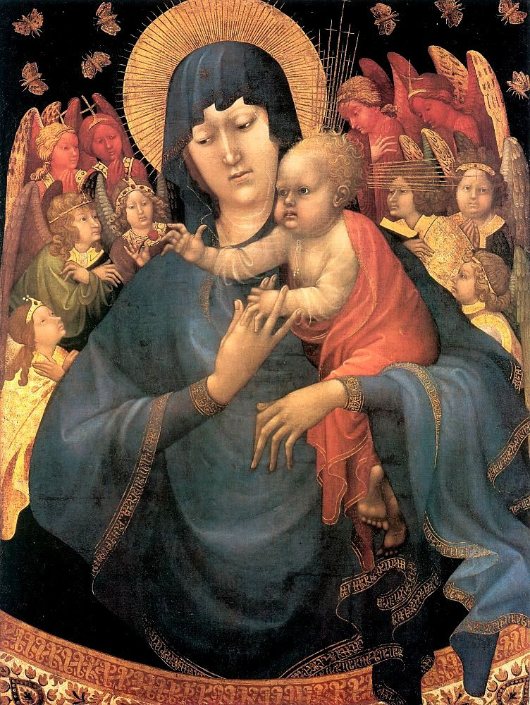 Жан Малоуел. Богородица с младенцем