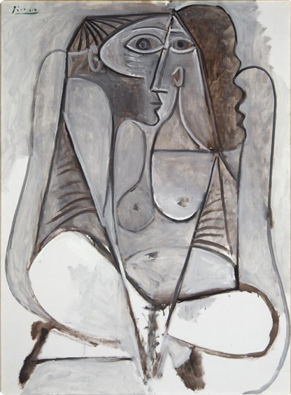 Пабло Пикассо. Женщина на корточках
