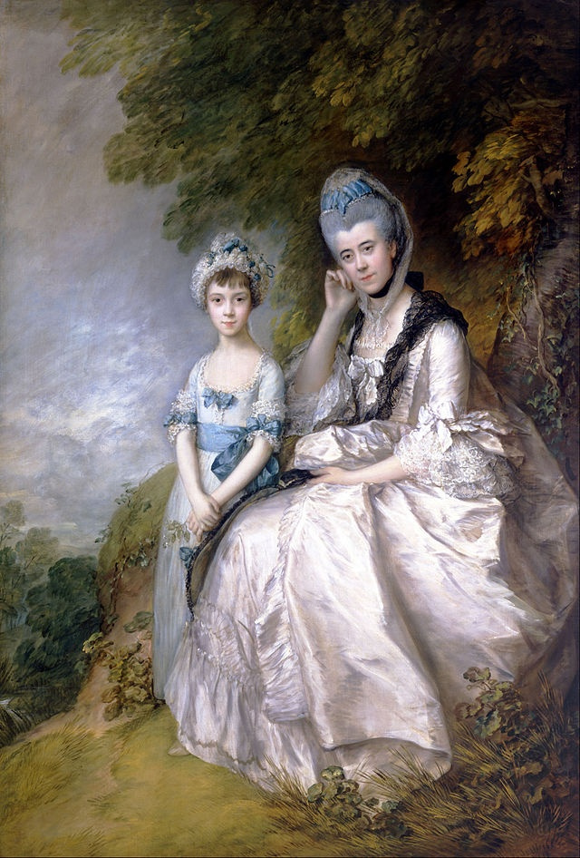 Томас Гейнсборо. Эстер, графиня Сассекса, со своей дочерью, леди Барбарой Элвертон