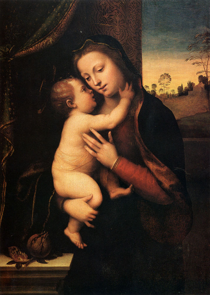 Мариотто Альбертинелли. Мадонна с младенцем