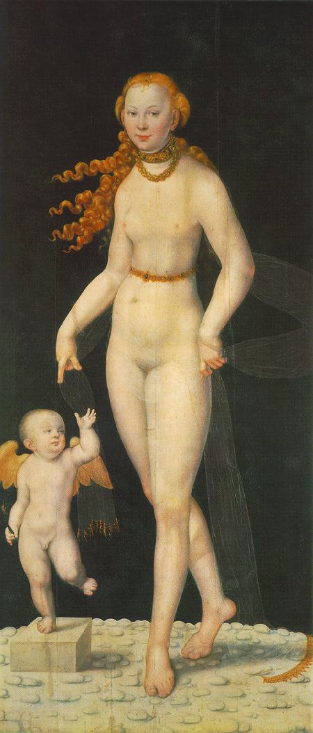 Лукас Кранах Младший. Венера и Амур