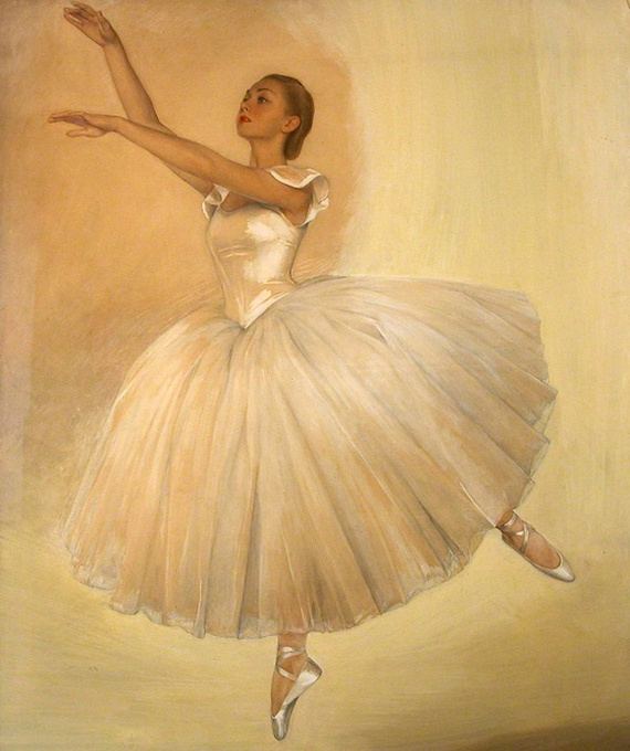 Савелий Абрамович Сорин. Портрет балерины Ирины Барановой. 1939