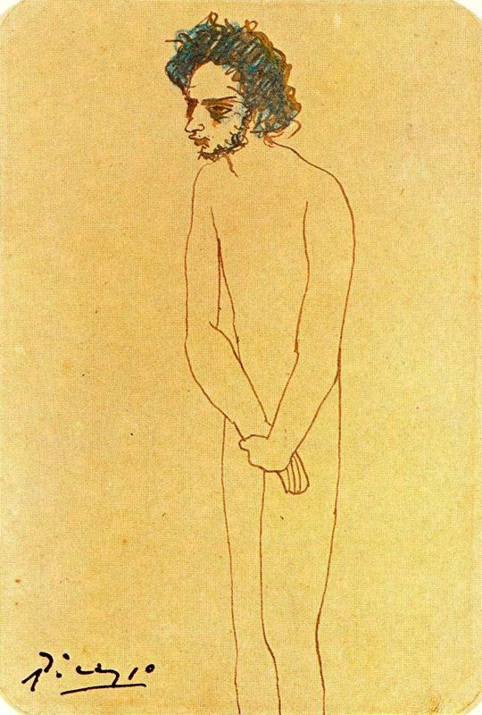 Пабло Пикассо. Портрет обнаженного Касагемаса