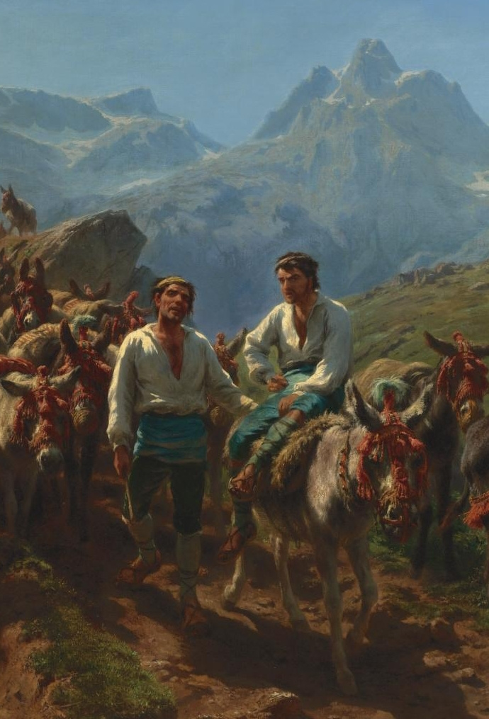 Роза Бонёр. Испанские пастухи, пересекающие Пиренеи. Фрагмент III