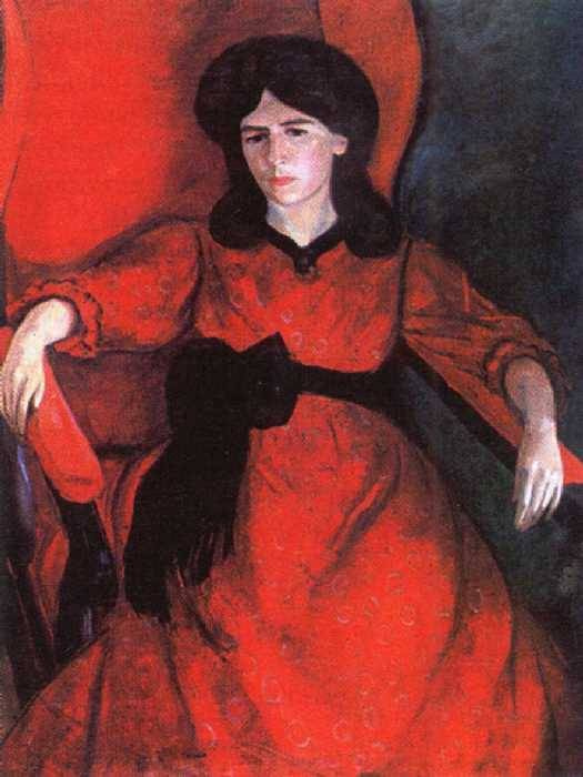 Роберт Рафаилович Фальк. Лиза в кресле. Портрет жены художника
