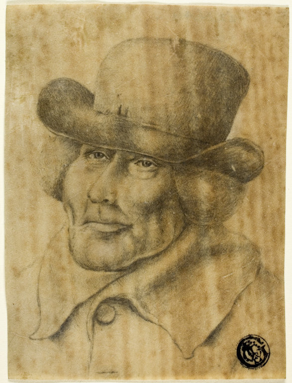 Жан-Жак де Буассье. Портрет мужчины в шляпе и пальто