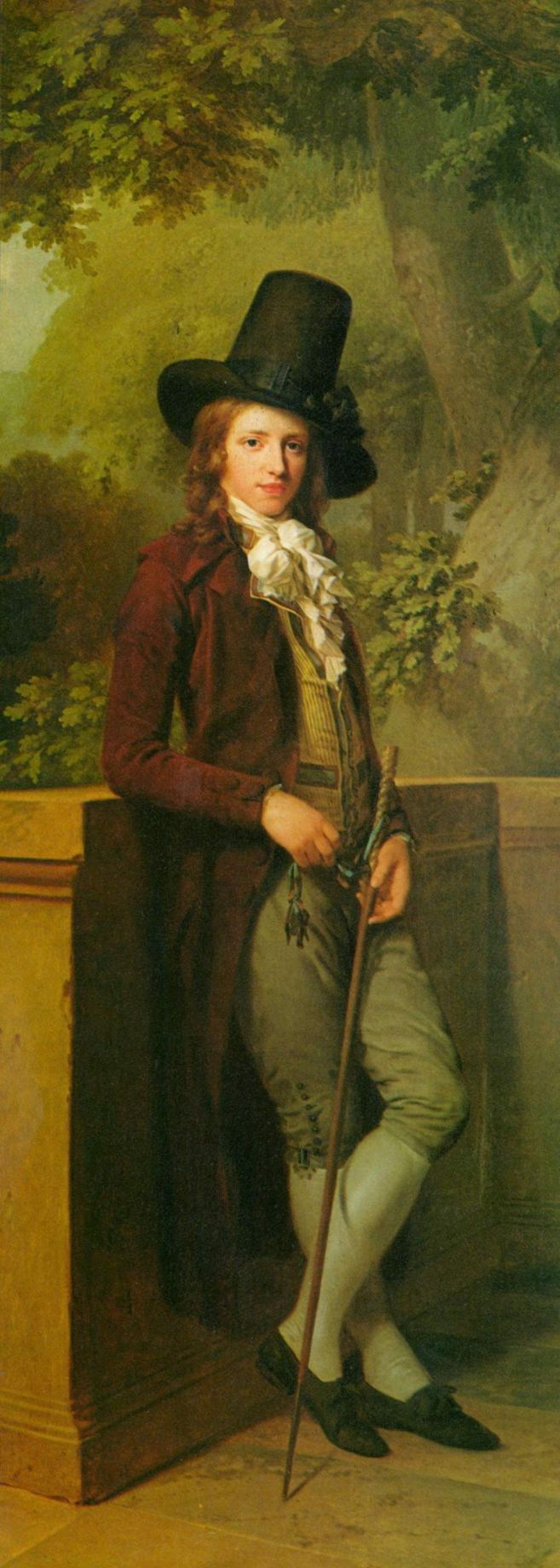 Иоганн Фридрих Август Тишбейн. Портрет господина Шателена, фрагмент