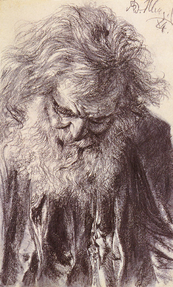 Адольф фон Менцель. Портрет старика