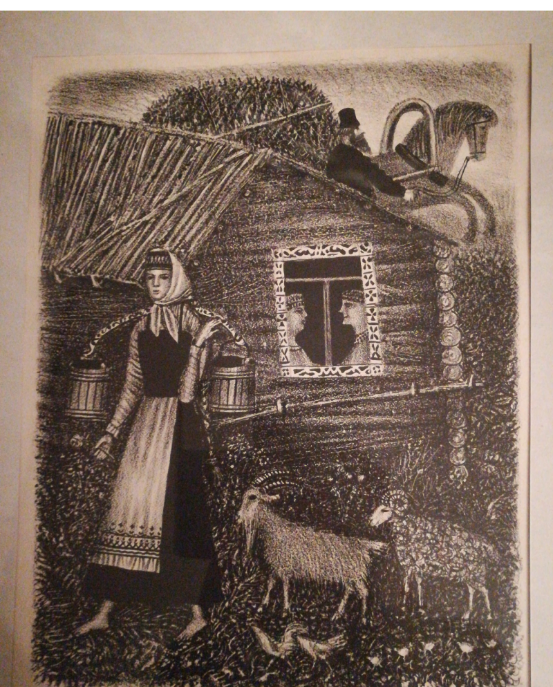 Борис Павлович Забирохин - Сказка, 1990, 30×37 см: Описание произведения |  Артхив