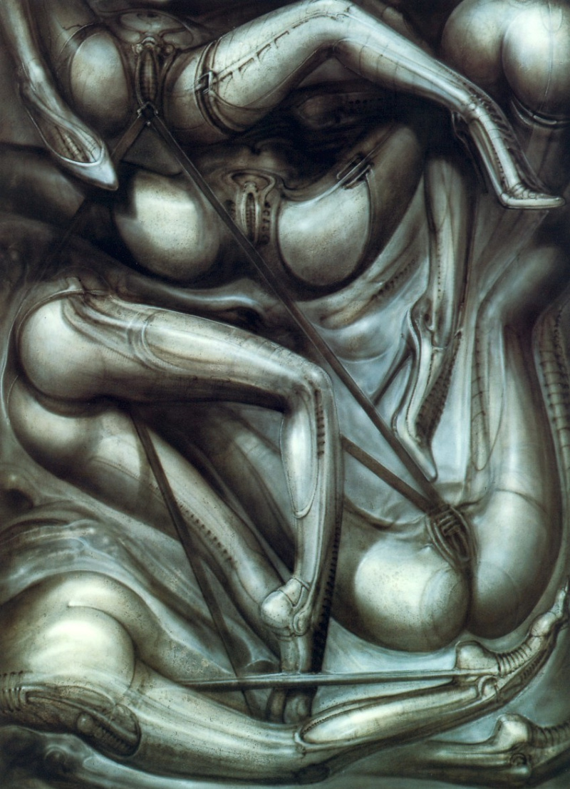 Некроном- Ганс Рудольф Гигер's dark erotic art