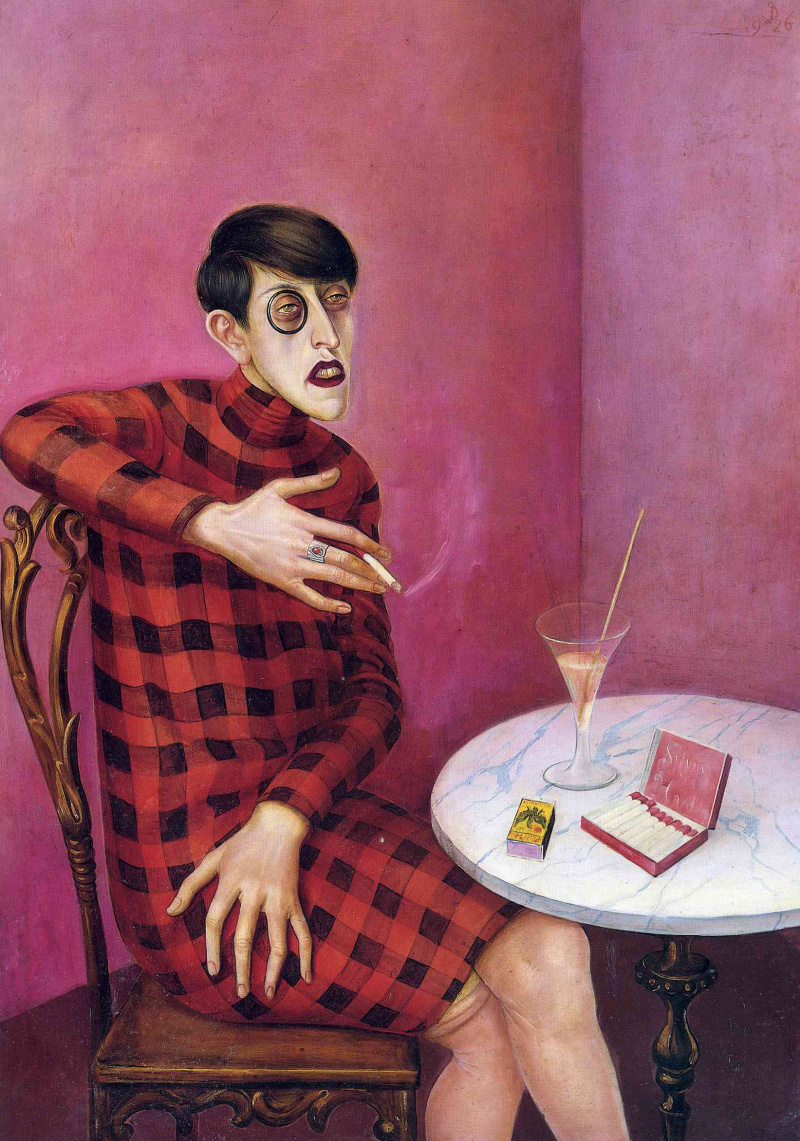 Отто Дикс - Портрет журналистки Сильвии фон Харден, 1926, 89×121