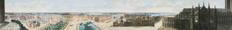 Пьер Прево. Панорамный вид Лондона из башни св. Маргариты в Вестминстере