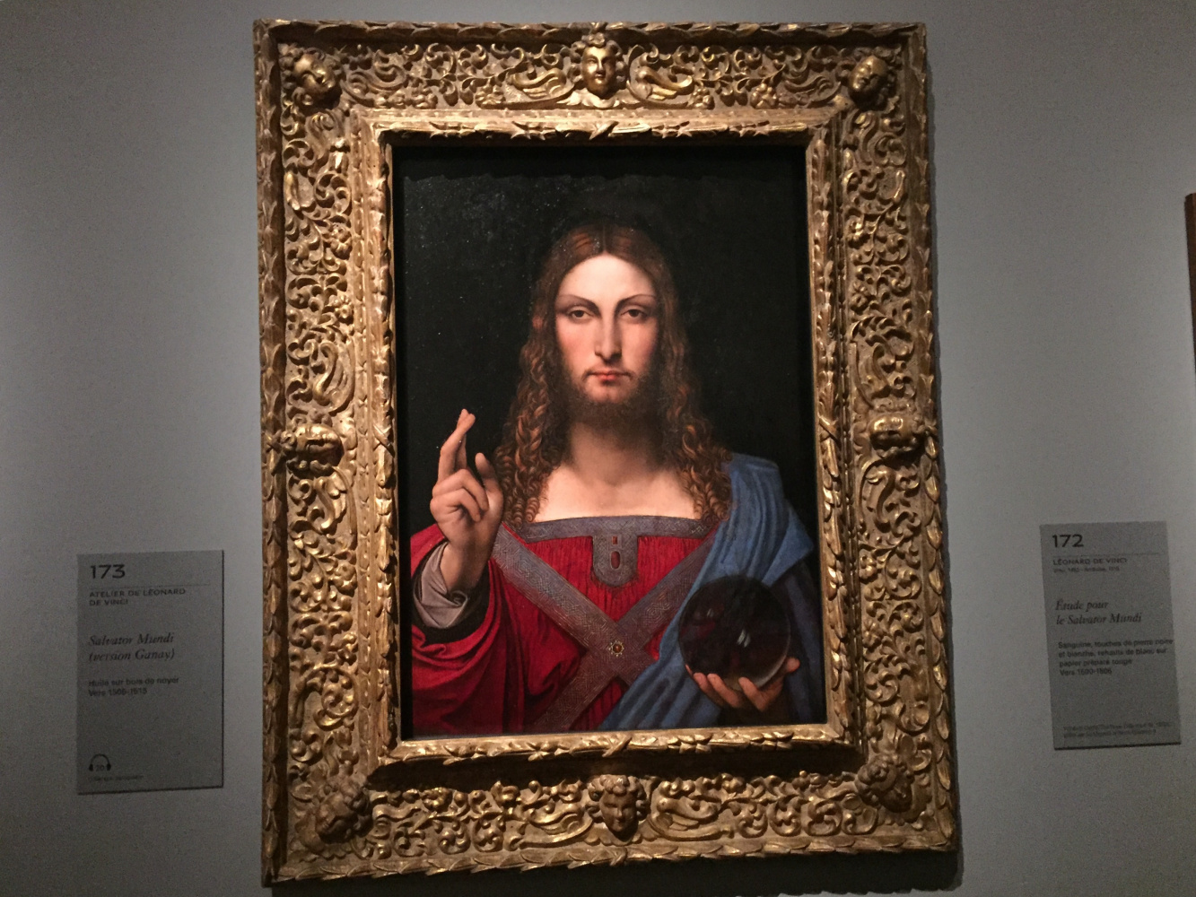 «Спаситель Мира» Леонардо так и не выставлен в Лувре. Но там есть вторая версия