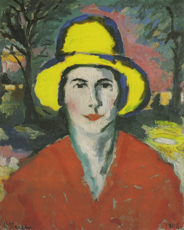 Казимир Северинович Малевич. Портрет женщины в желтой шляпе