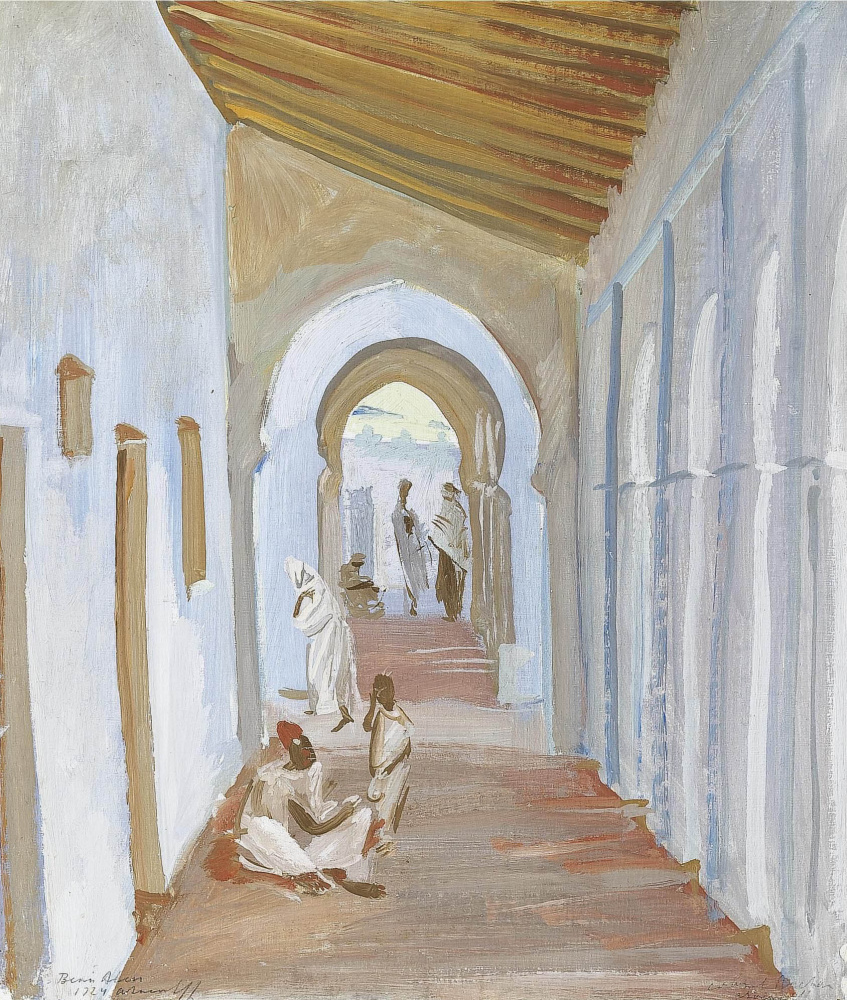Александр Евгеньевич Яковлев. Рисунок портика, Алжир. 1924