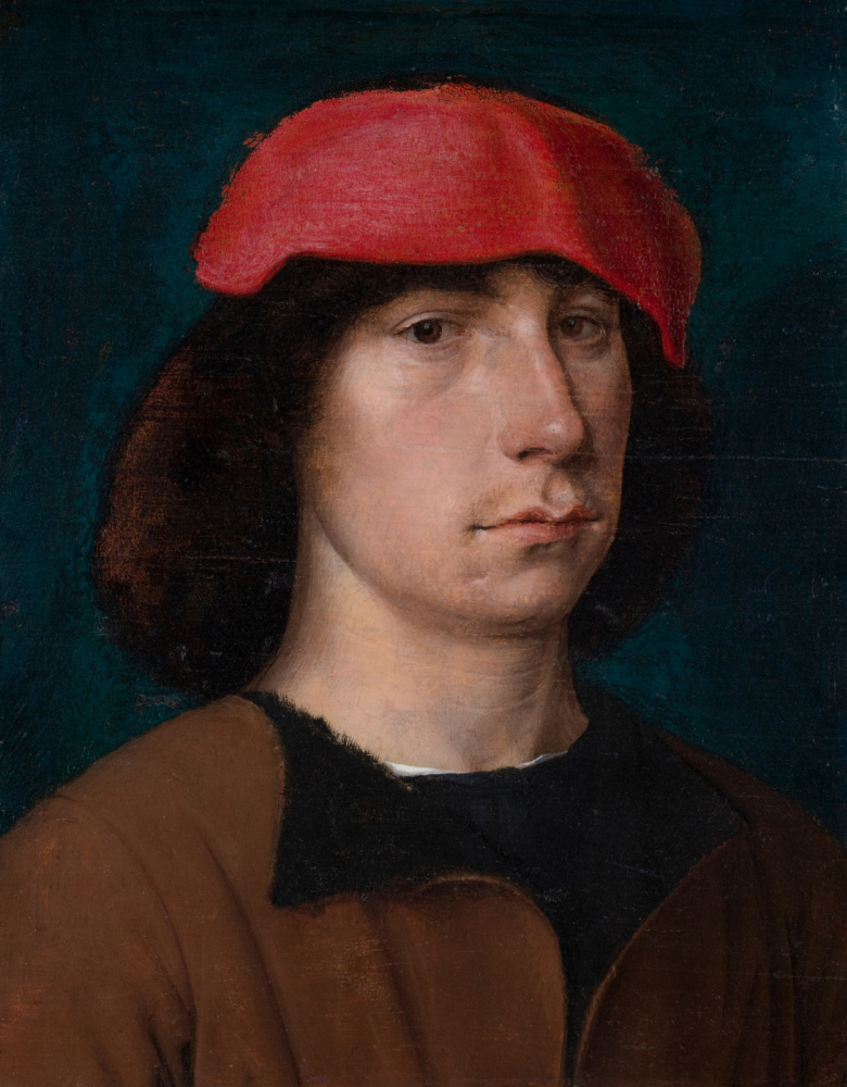 Михель Зиттов. Портрет молодого человека в красной шапке