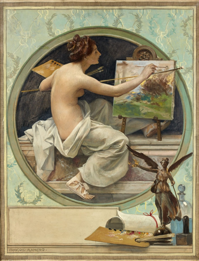 Франсуа Фламенг. Аллегория живописи.
