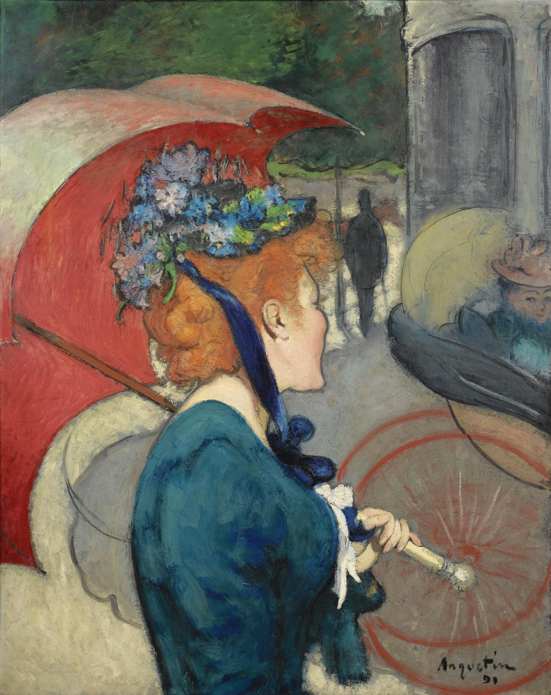 Луи Анкетен. Женщина с зонтиком. 1891