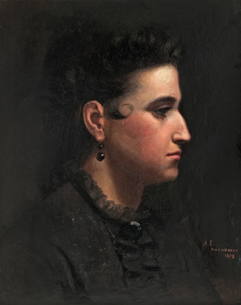Альберт Густав Аристид Эдельфельт. Женский портрет. 1873