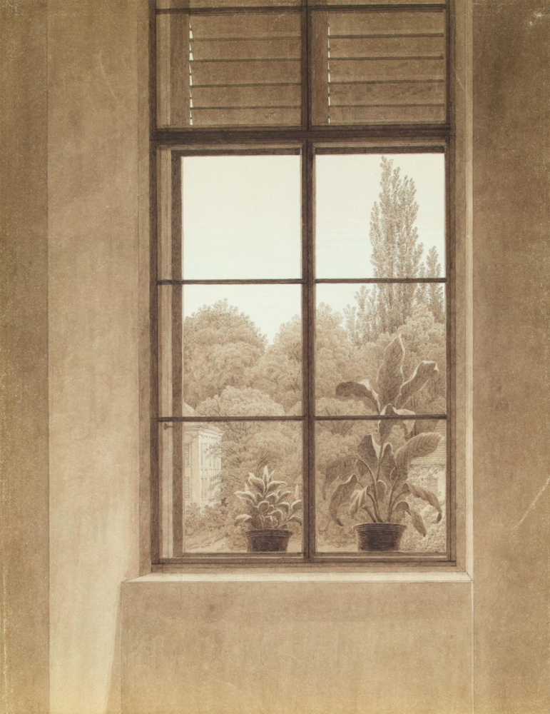 Каспар Давид Фридрих. Окно с видом на парк