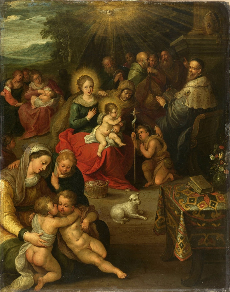 Франс Франкен Младший. Аллегория младенца Христа как Агнца Божьего. 1616