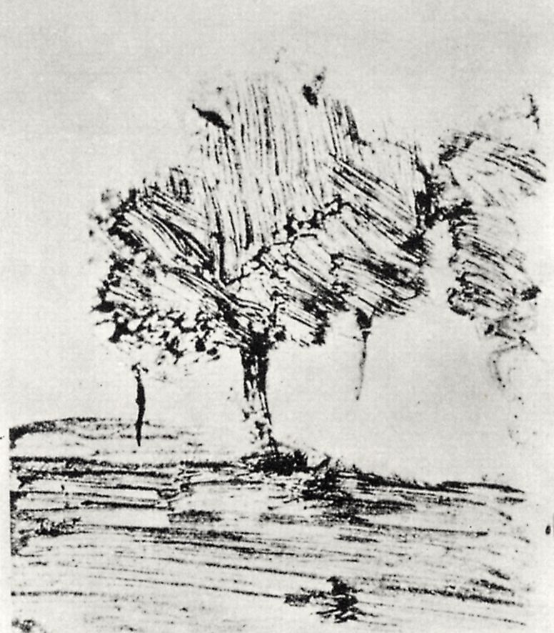 Эдгар Дега. Два дерева