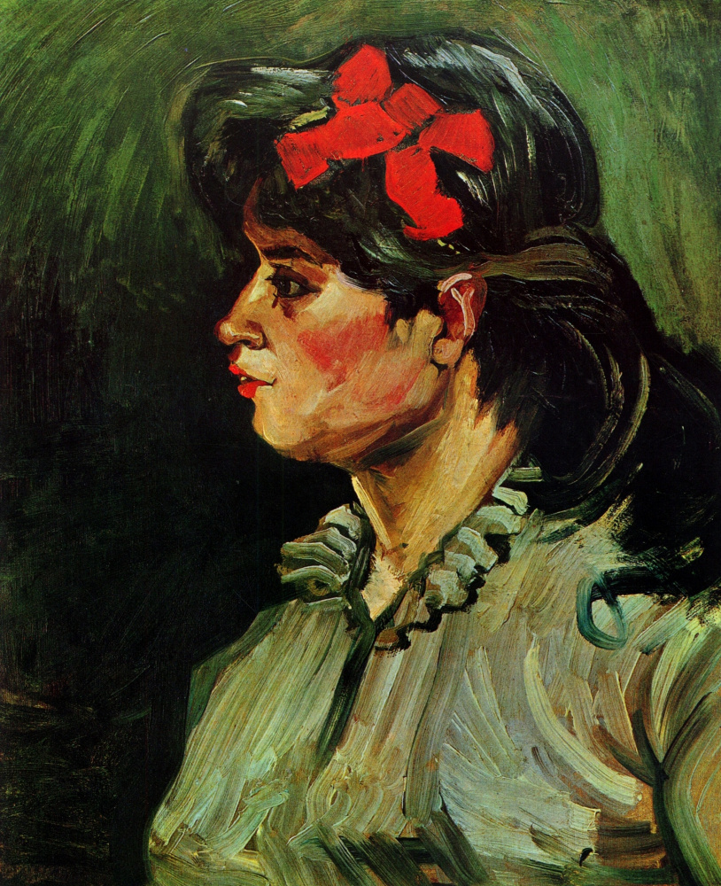 Винсент Ван Гог. Портрет женщины с красной лентой