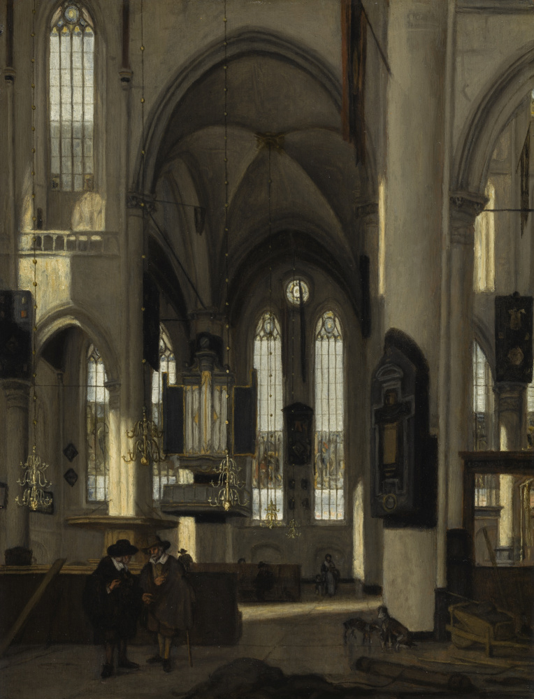 Эмануэль де Витте. Интерьер готической протестантской церкви