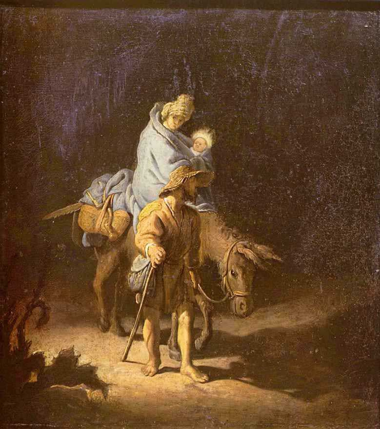 Рембрандт Харменс ван Рейн. Бегство в Египет