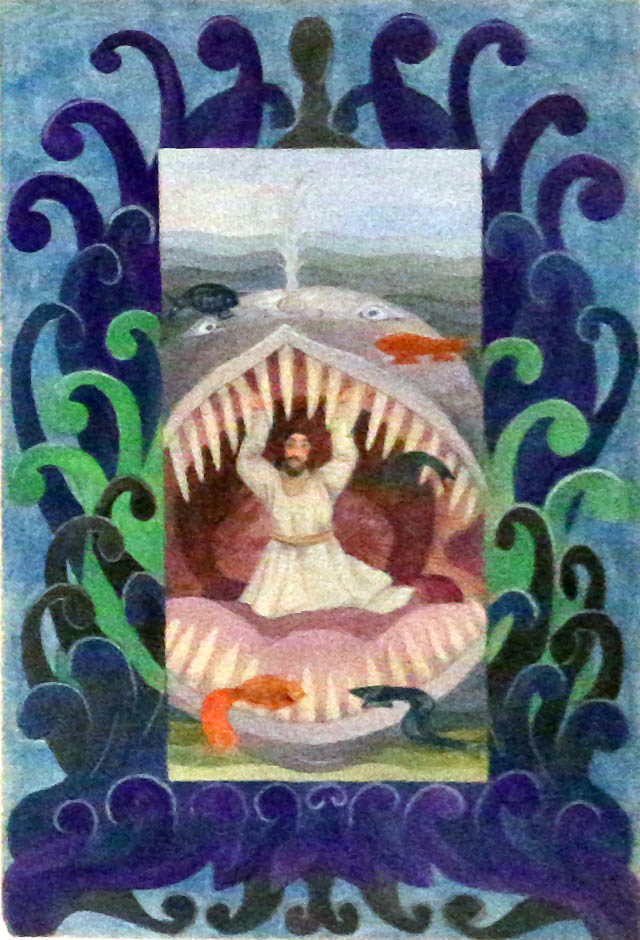 Александра Николаевна Прегель (Авксентьева). Иллюстрация из Книги пророка Ионы