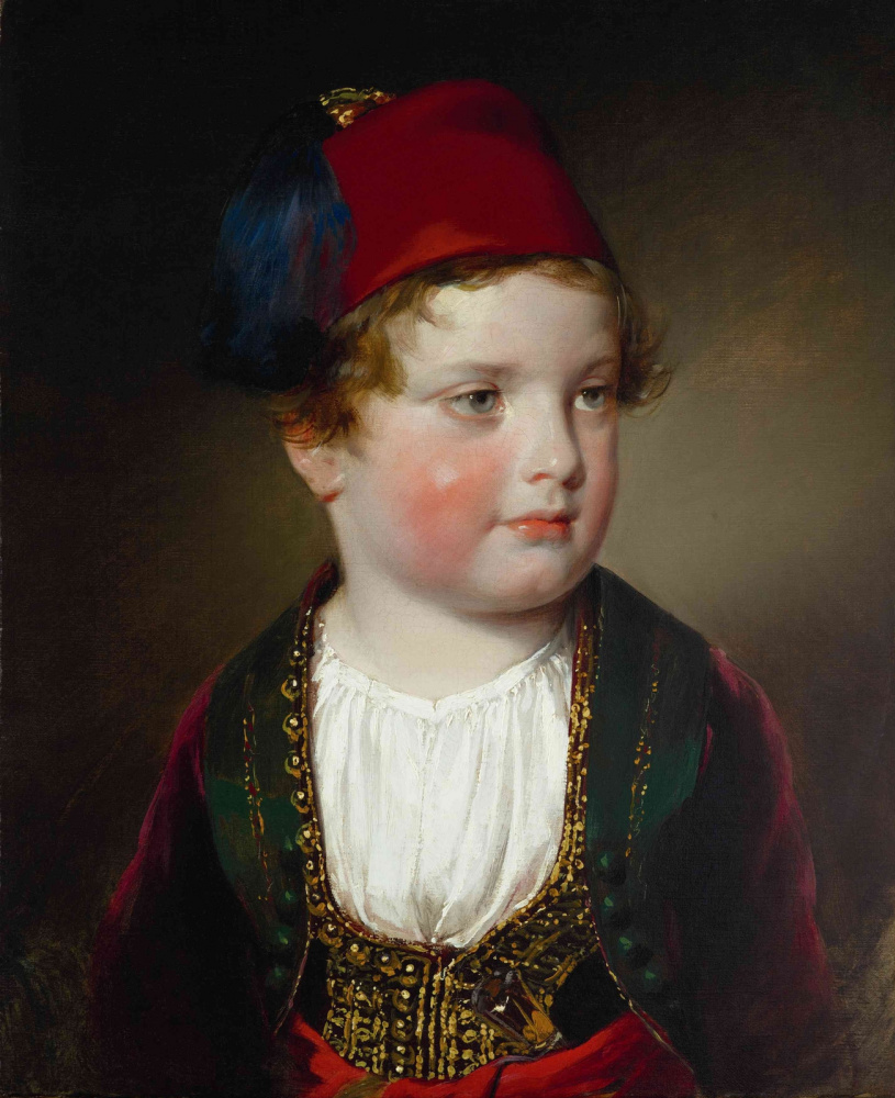 Фридрих фон Амерлинг. Портрет князя Виктора Одескальки в греческом костюме. 1838