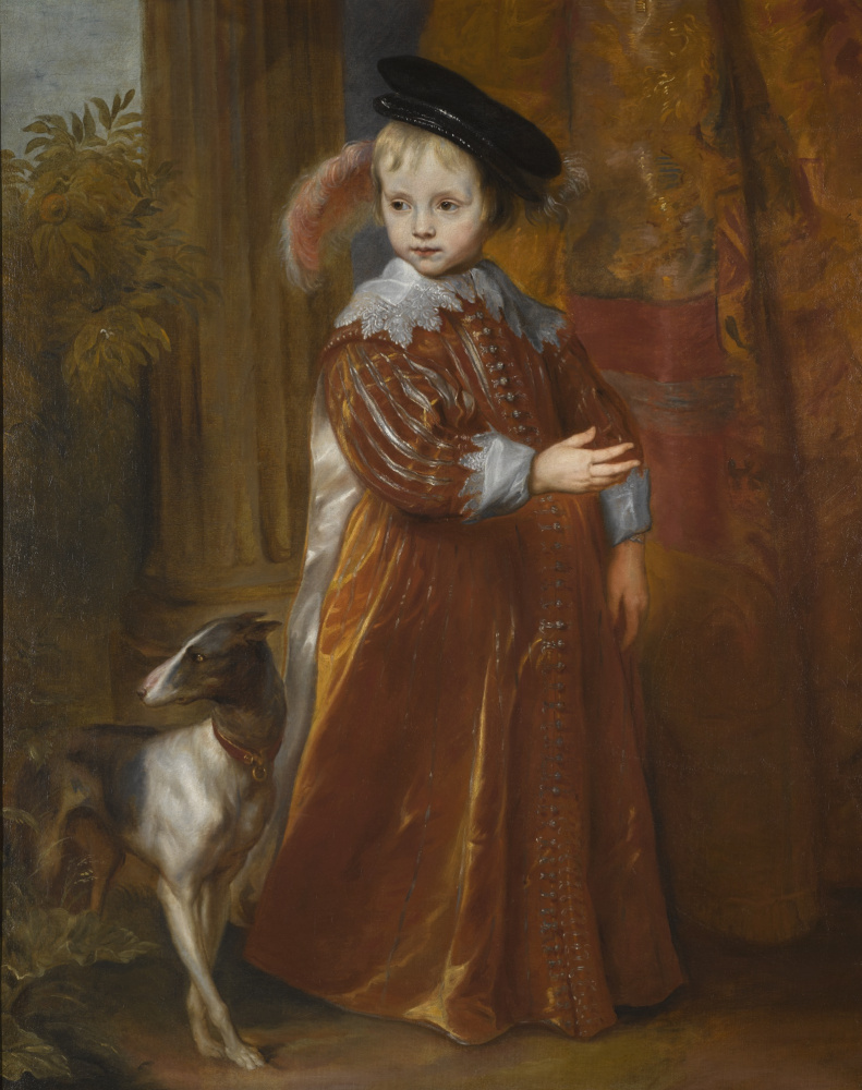 Антонис ван Дейк. Портрет принца Вильгельма II Оранского с гончей
