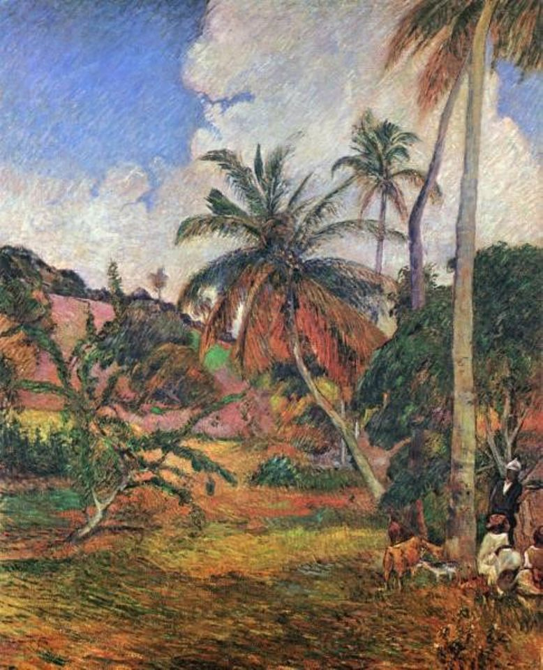 Поль Гоген. Пальмы и горлянковые деревья на Мартинике