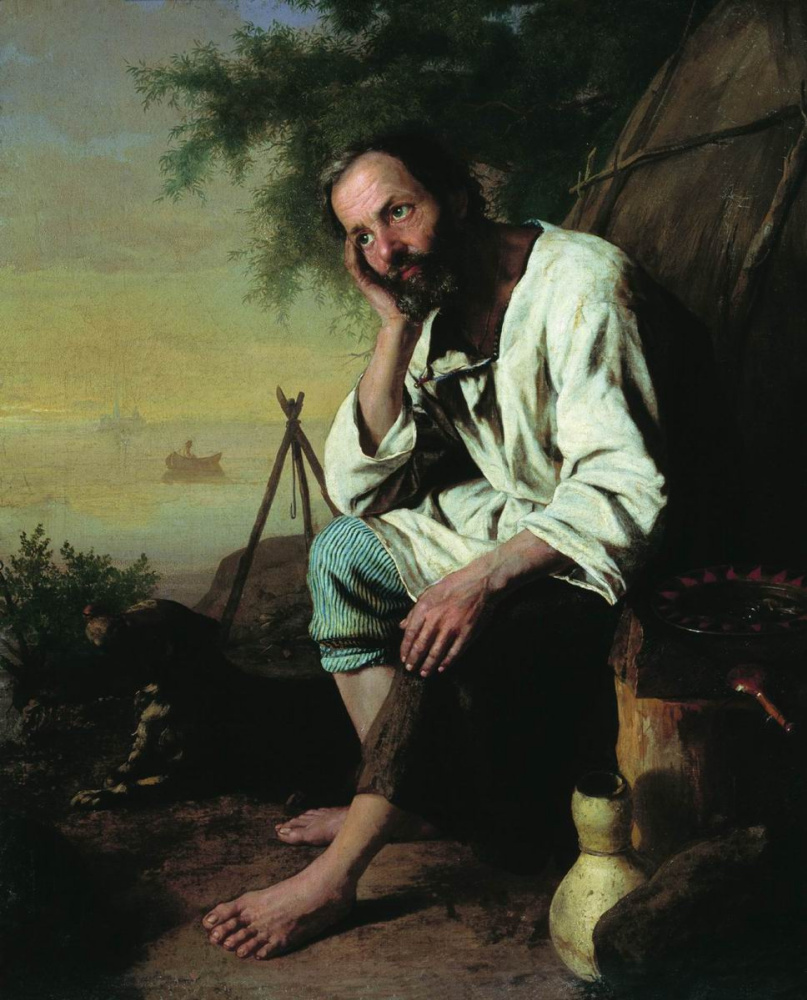 Николай Васильевич Неврев. Дед Василий. 1858