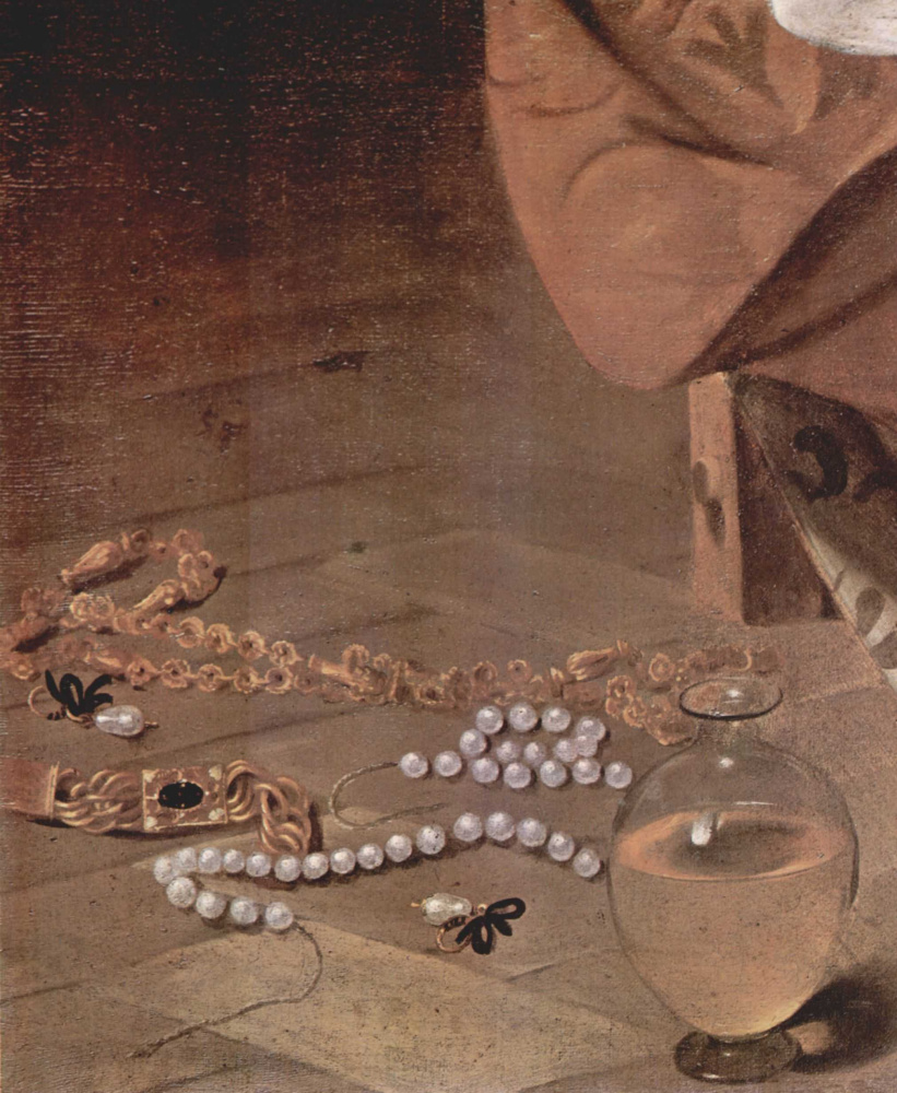Микеланджело Меризи де Караваджо. Кающаяся Мария Магдалина. Фрагмент
