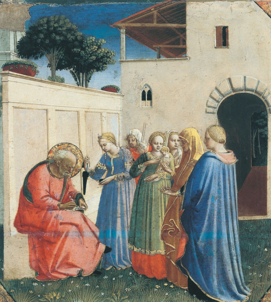 Фра Беато Анджелико. Наречение имени Иоанну Крестителю. Около 1434–1435