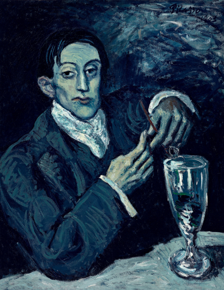 Пабло Пикассо. Портрет Анхеля Фернандеса де Сото (Любитель абсента)