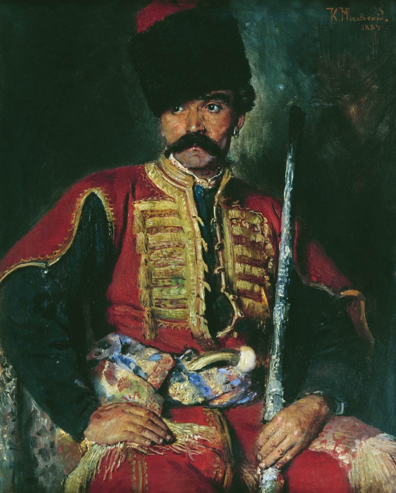 Константин Егорович Маковский. Запорожский казак