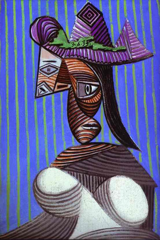 Пабло Пикассо. Женщина в разорванной шляпе
