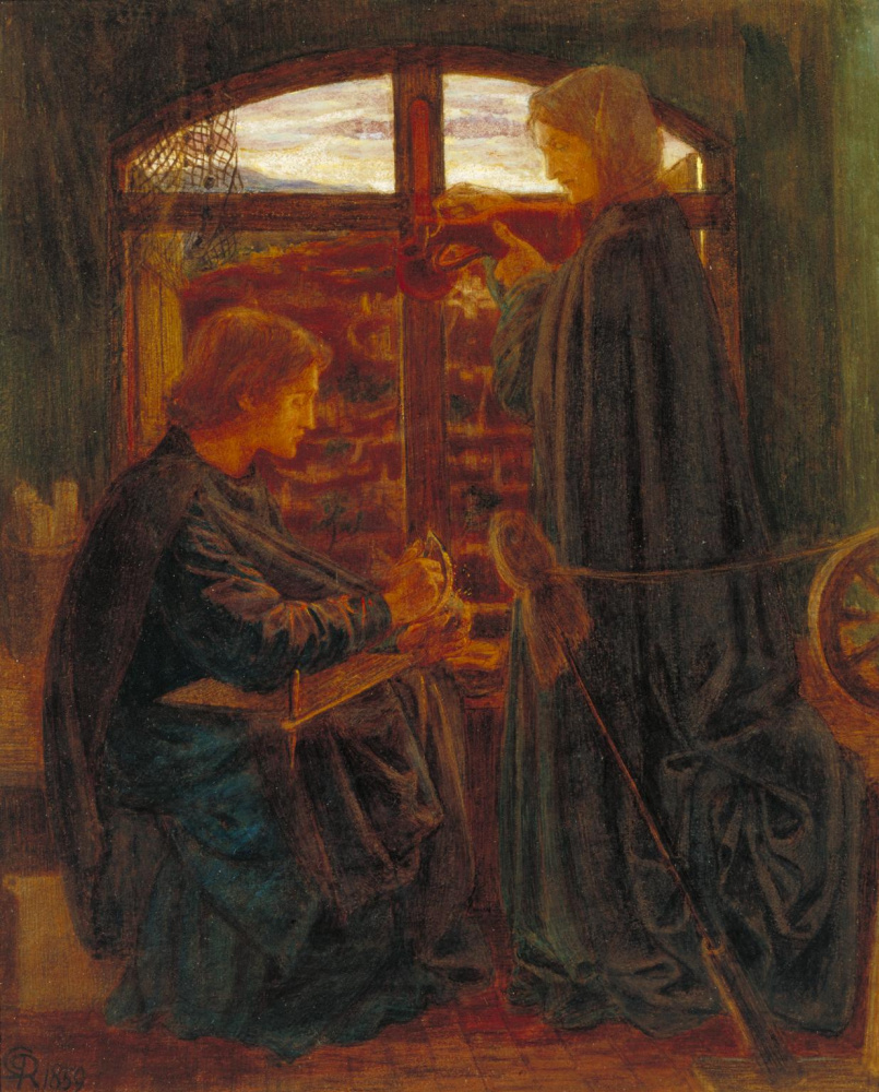 Данте Габриэль Россетти. Мария в доме Св. Иоанна