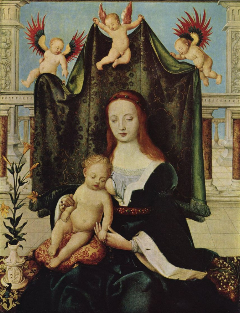 Ганс Гольбейн Старший. Мария с младенцем