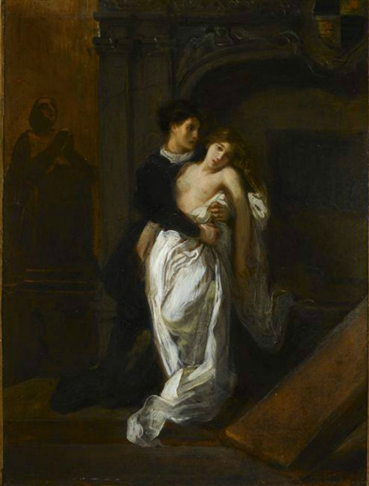 Эжен Делакруа. Ромео и Джульетта в склепе Капулетти