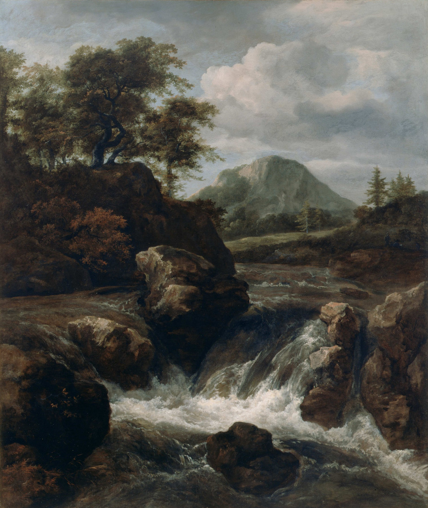 Якоб Исаакс ван Рейсдал. Горный пейзаж с водопадом