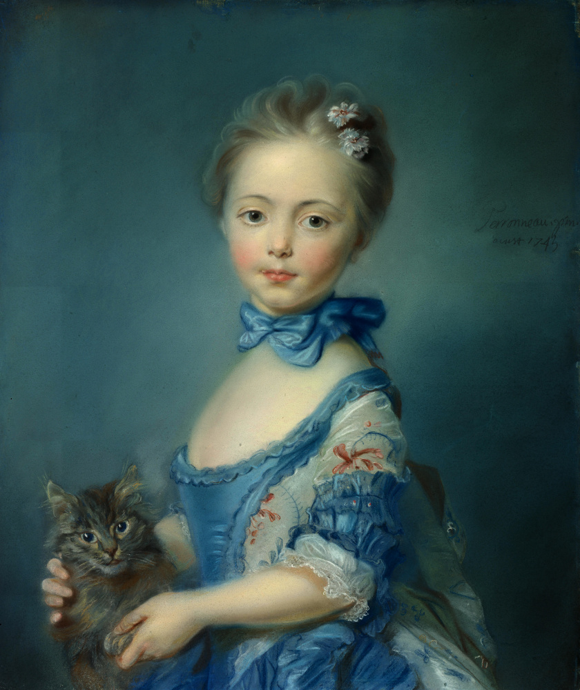 Жан-Батист Пирроне. Девушка с котенком