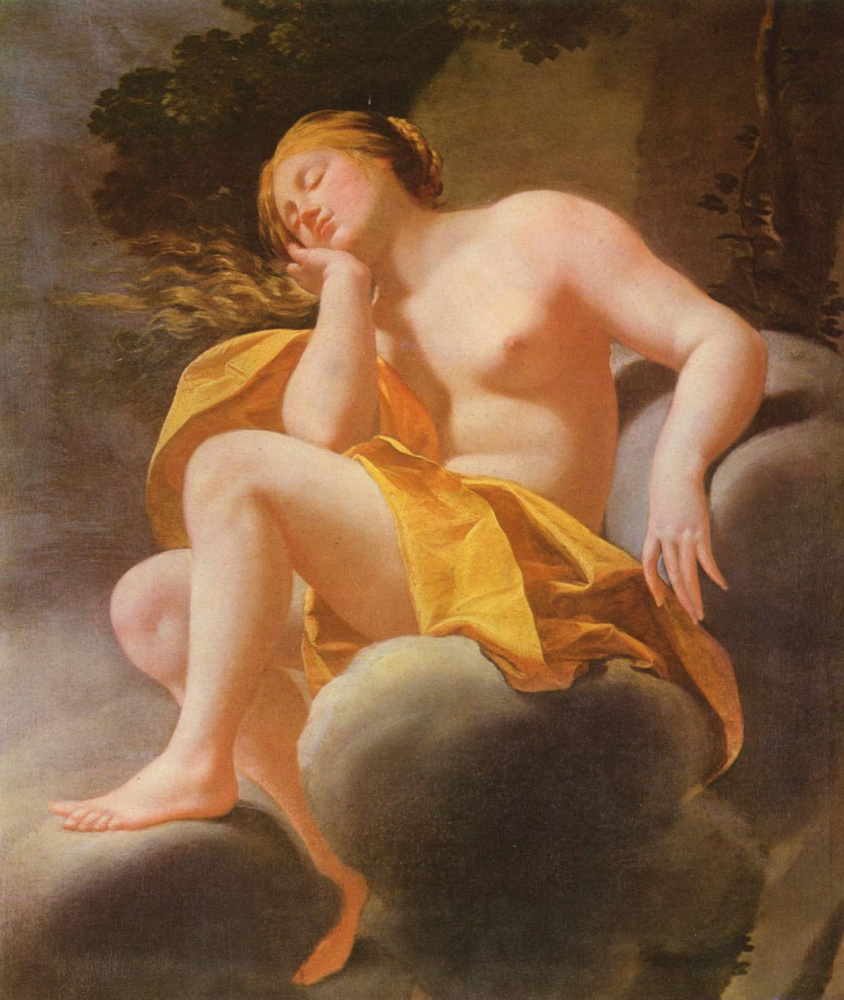 Симон Вуэ. Венера, спящая на облаках