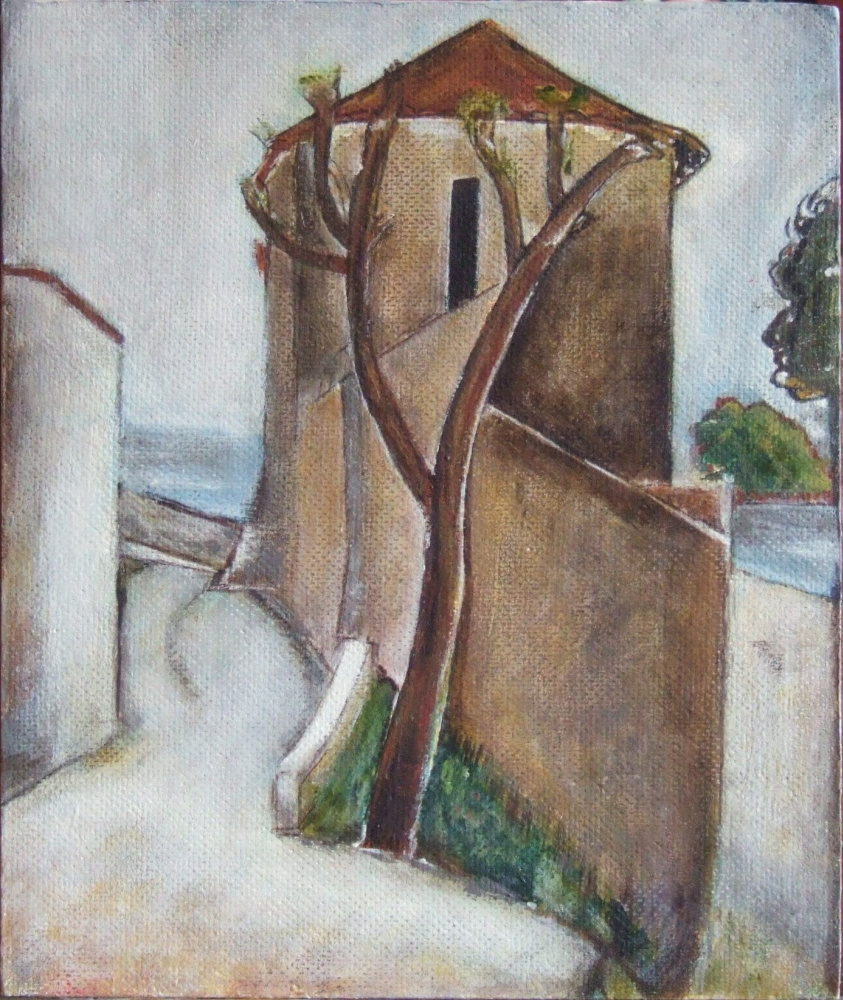 Андрей Харланов. Copy: Modigliani - Tree and Houses