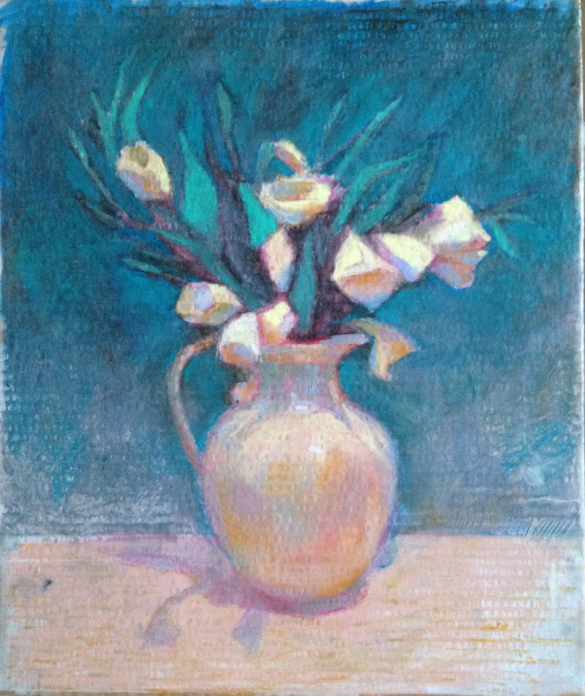 Evgeniya Kolchina. Белые цветы в кувшине